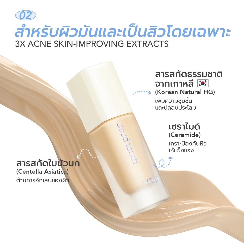 รองพื้น Y.O.U Cloud Touch Blurring Skin Tint