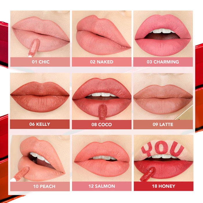 ลิปสติก You Rouge Velvet Matte Lip Cream