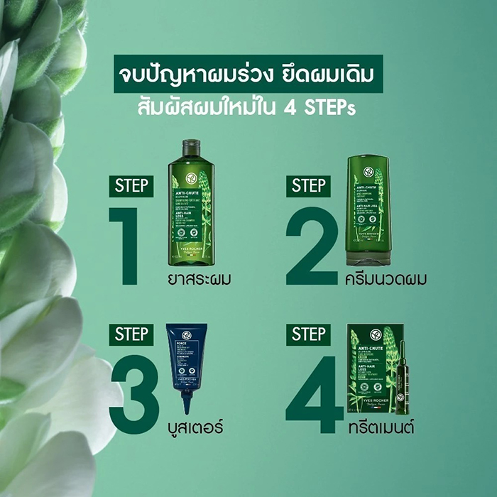 เซรั่มลดผมร่วง Yves Rocher Strength With Ginseng Scalp Booster Serum