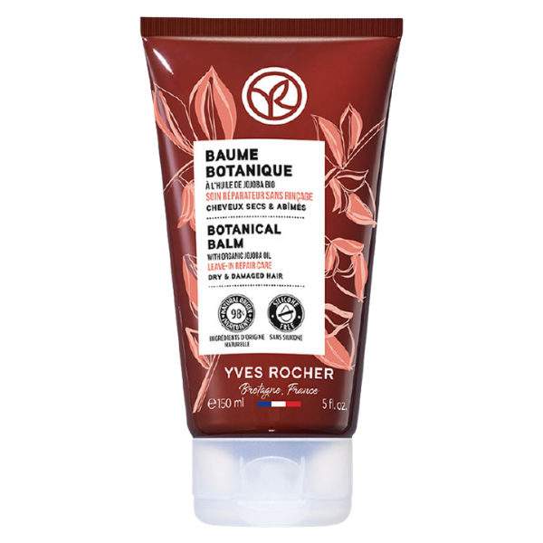 ทรีตเมนต์บำรุงผมแห้งเสีย Yves Rocher Botanical Balm With Organic Jojoba Oil Leave-In Repair Care