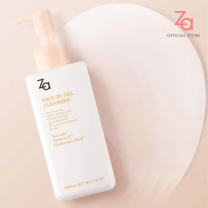 คลีนซิ่งเจล Za Milk-In-Gel Cleanser 