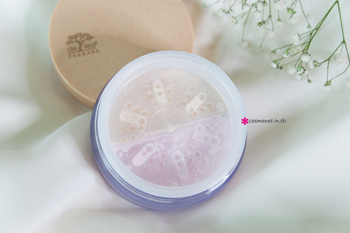 รีวิว แป้งฝุ่น De Leaf Thanaka Duo Translucent Loose Powder