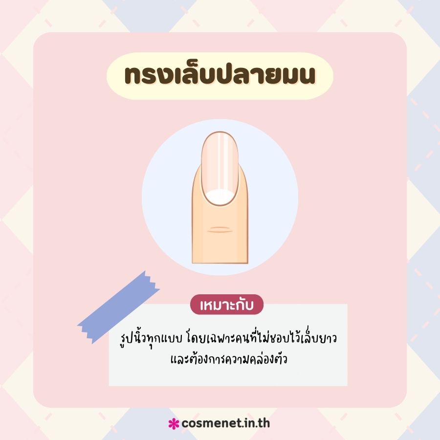 ทรงเล็บปลายมน