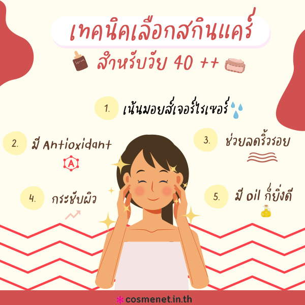 สกินแคร์ ของขวัญวันแม่ อายุเยอะใช้อะไรดี