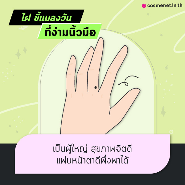 ทำนาย ไฝ ขี้แมลงวันที่มือ ขี้แมลงวันจุดไหนดีไม่ดี