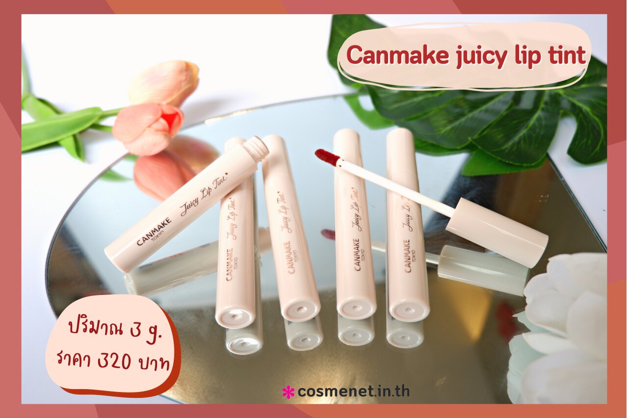 ลิปทิ้นท์ ลิปติดทน ลิป canmake juicy lip tint