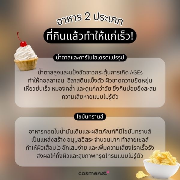 อยากหน้าเด็กต้องกินอะไร? 5 อาหารชะลอวัย หุ่นเป๊ะ ผิวใส แถมสุขภาพดี อาหารอะไรทำให้แก่เร็วและควรหลีกเลี่ยง?