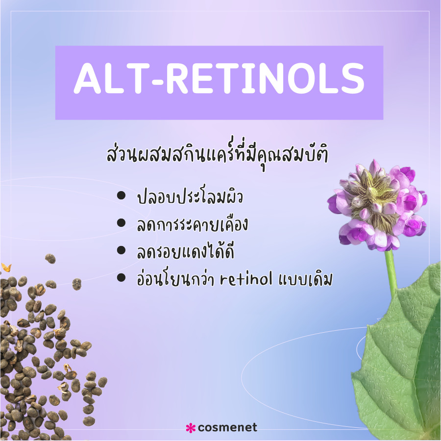 Alt-Retinols ส่วนผสมสกินแคร์ ยอดนิยม