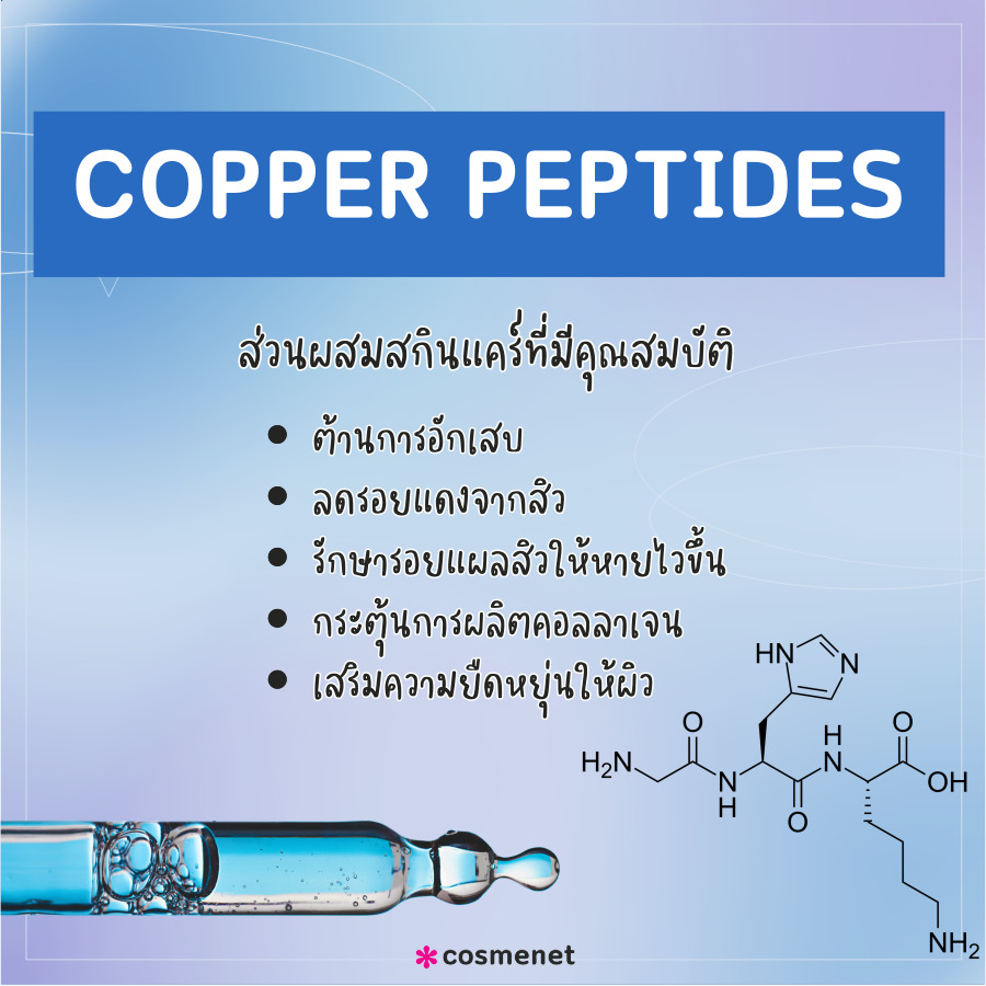 Copper Peptides ส่วนผสมสกินแคร์ ยอดนิยม