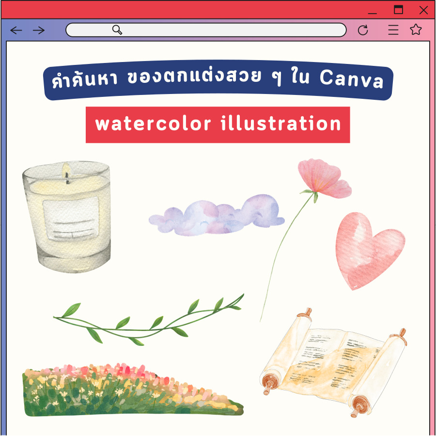 คำค้นหา ของตกแต่ง Canva สวย ๆ