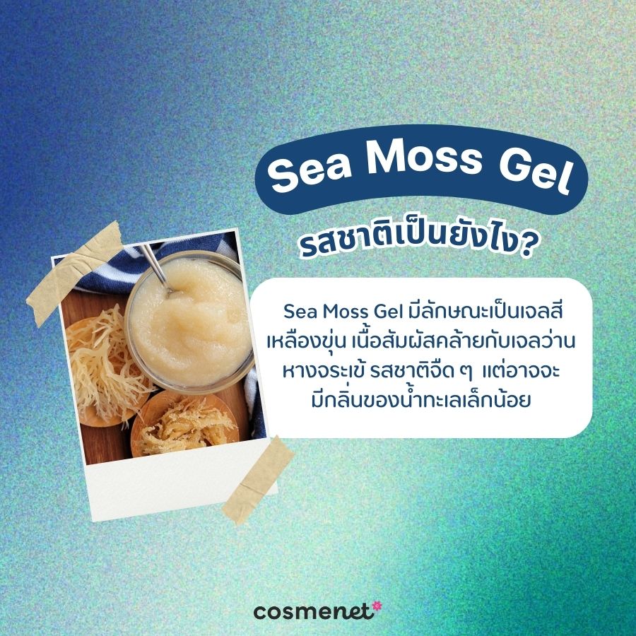 Sea Moss Gel รสชาติเป็นยังไง?