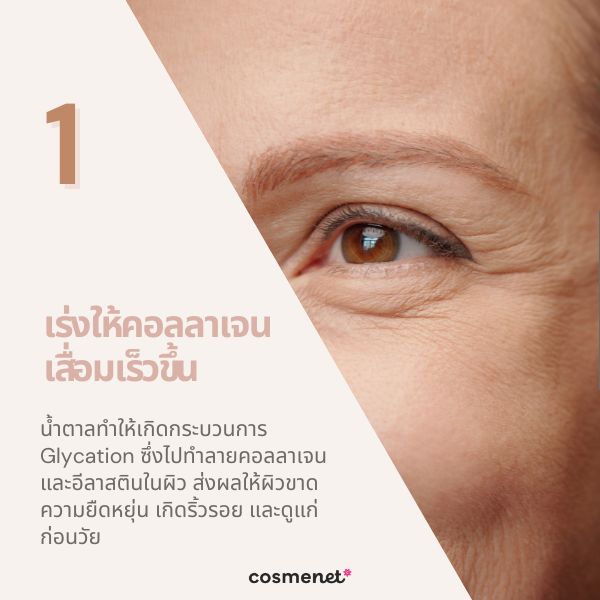 เร่งให้คอลลาเจนเสื่อมเร็วขึ้น