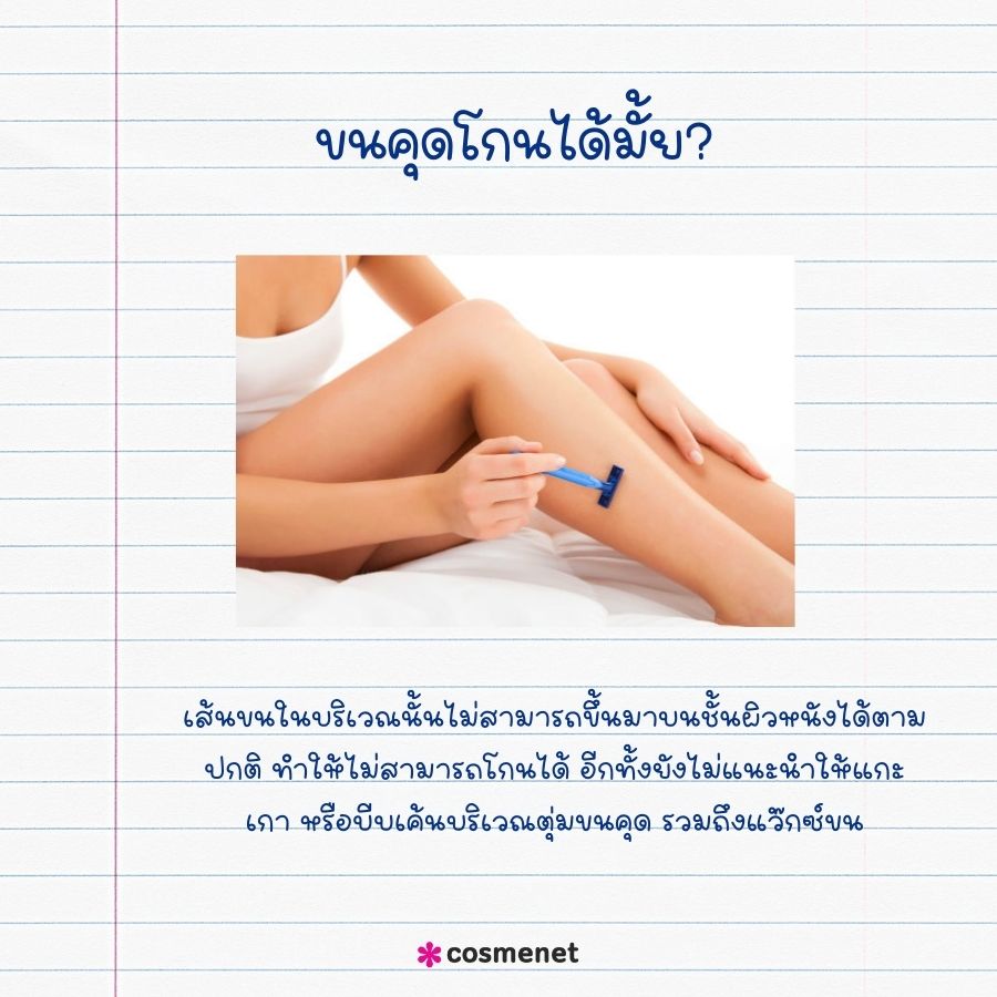 ขนคุดโกนได้มั้ย? 