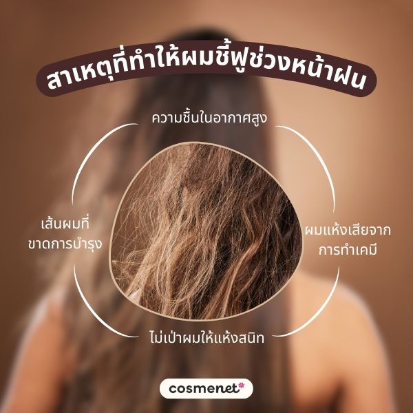5 เคล็ดลับดูแลผมช่วงหน้าฝน ให้สวยเป๊ะไม่ชี้ฟู อากาศจะชื้นแค่ไหนก็ไม่หวั่น! สาเหตุที่ทำให้ผมชี้ฟูช่วงหน้าฝน