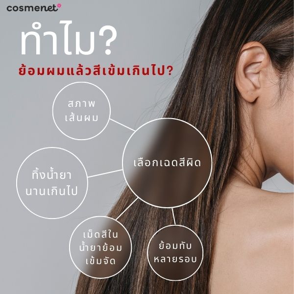 ทำไมย้อมผมแล้วสีเข้มเกินไป? 