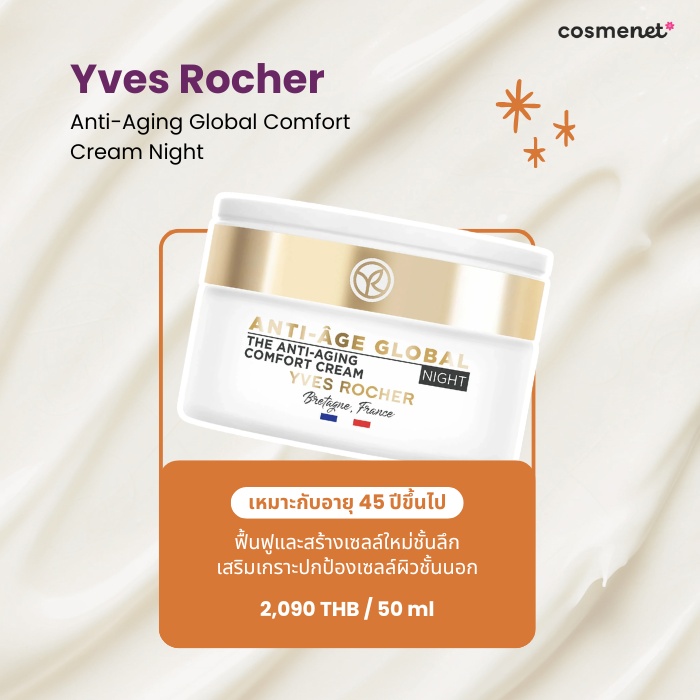 ไนท์ครีมลดริ้วรอย Yves Rocher