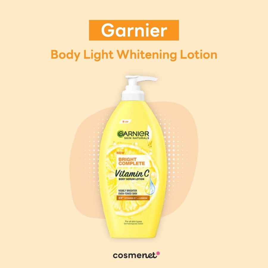 โลชั่นผิวขาว Garnier Body Light Whitening Lotion