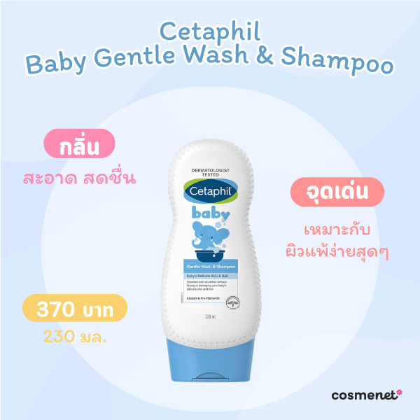 สบู่เหลวอาบน้ำเด็ก Cetaphil