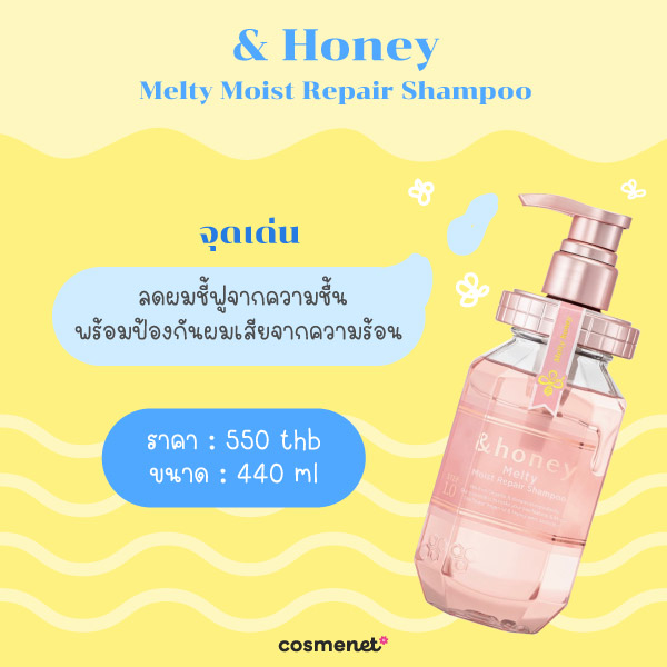 แชมพูลดผมชี้ฟู &Honey 