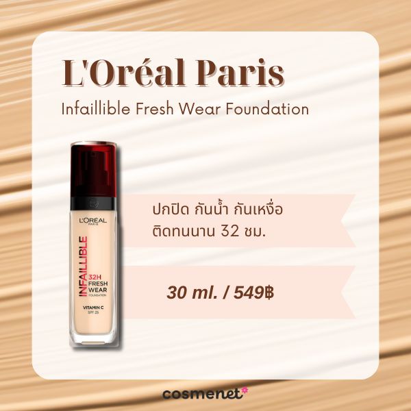 L'Oréal Paris Infaillible Fresh Wear Foundation