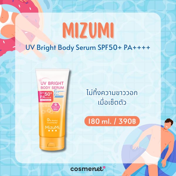 MizuMi UV Bright Body Serum SPF50+ PA++++
