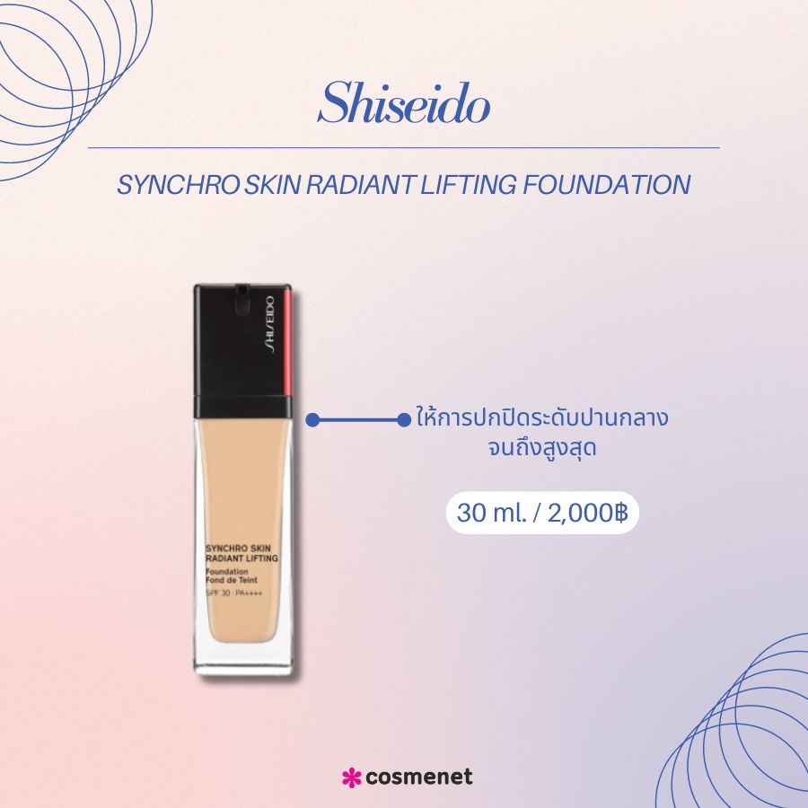 Shiseido Synchro Skin Radiant Lifting Foundation