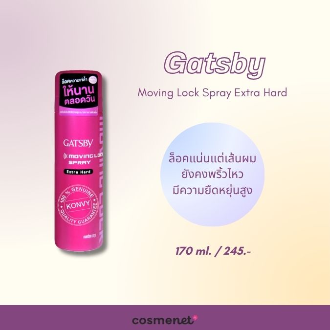 Gatsby Moving Lock Spray Extra Hard