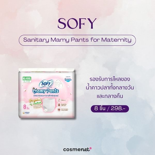 6 ผ้าอนามัยหลังคลอด ยี่ห้อไหนดี ซึมซับเยอะ ผ่าคลอดก็ใช้ได้ Sofy Sanitary Mamy Pants for Maternity