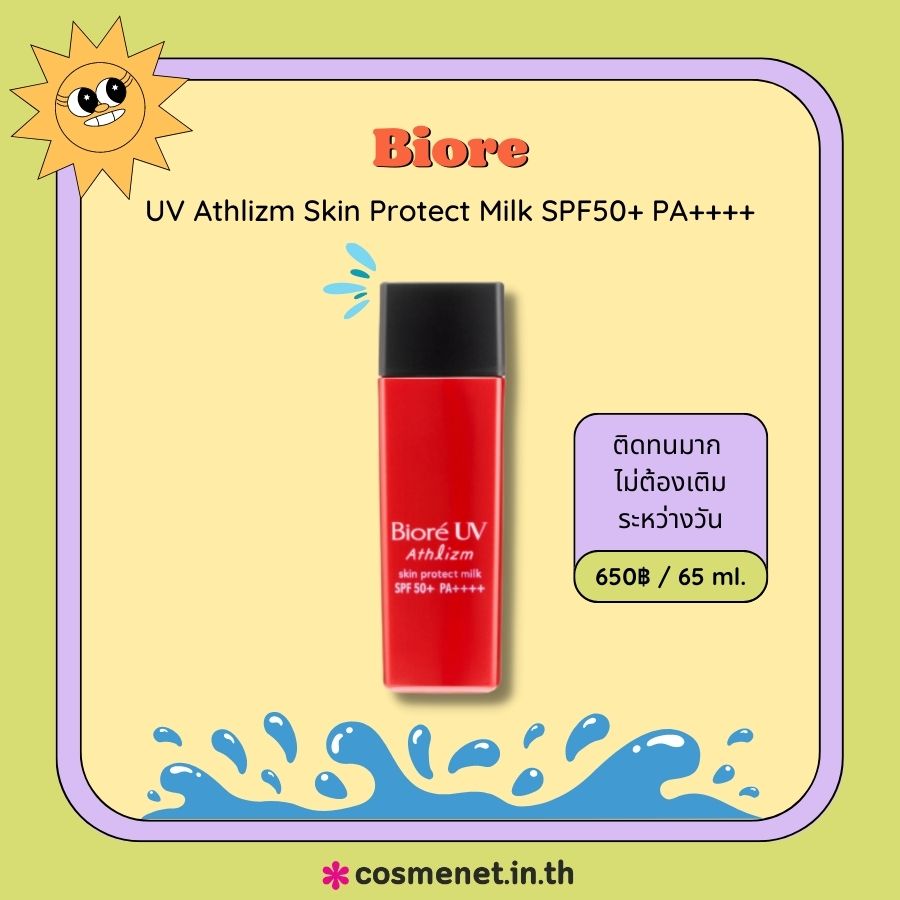 Biore UV Athlizm Skin Protect Milk SPF50+ PA++++