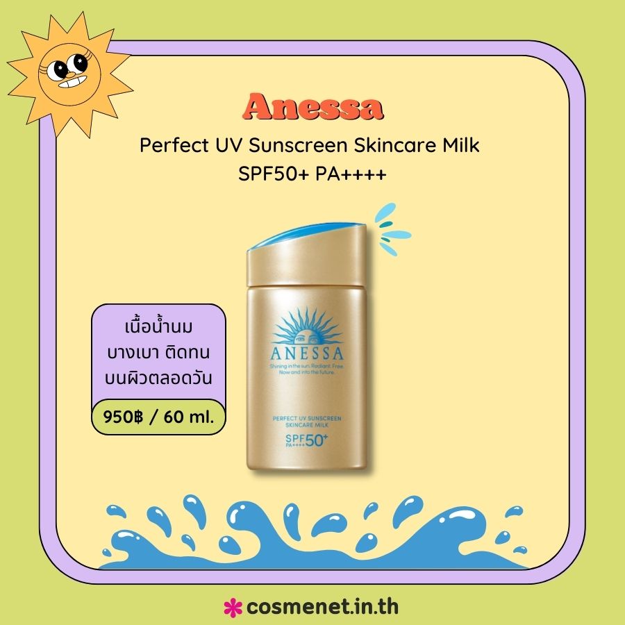 Anessa Perfect UV Sunscreen Skincare Milk SPF50+ PA++++