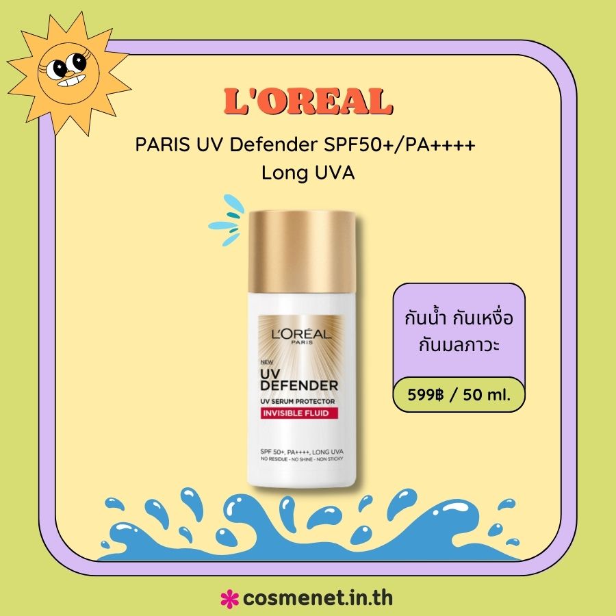 L'OREAL PARIS UV Defender SPF50+/PA++++ Long UVA