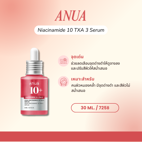 ANUA Niacinamide 10 TXA 3 Serum