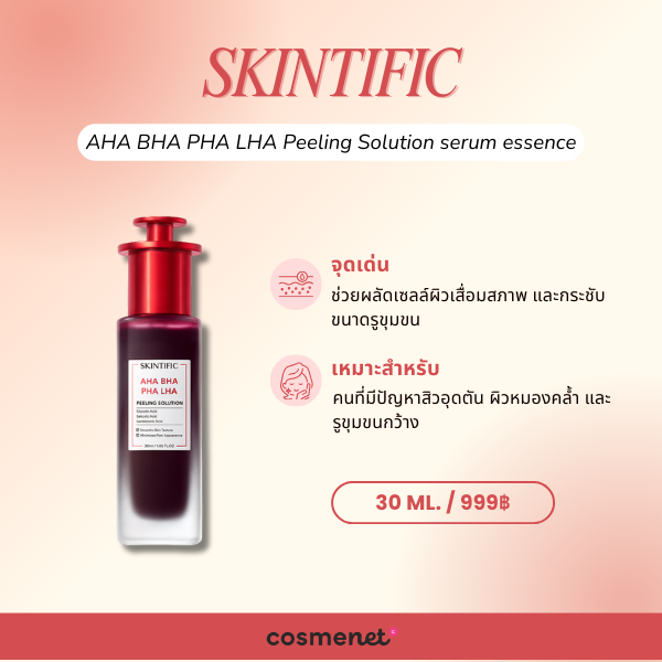 SKINTIFIC AHA BHA PHA LHA Peeling Solution serum essence