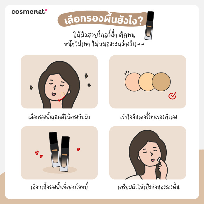 รีวิวรองพื้นผิวโกลว์ bsc เนื้อบางเบา เล่นแสง ฟินิชแวววาว โดนใจสาวไทย