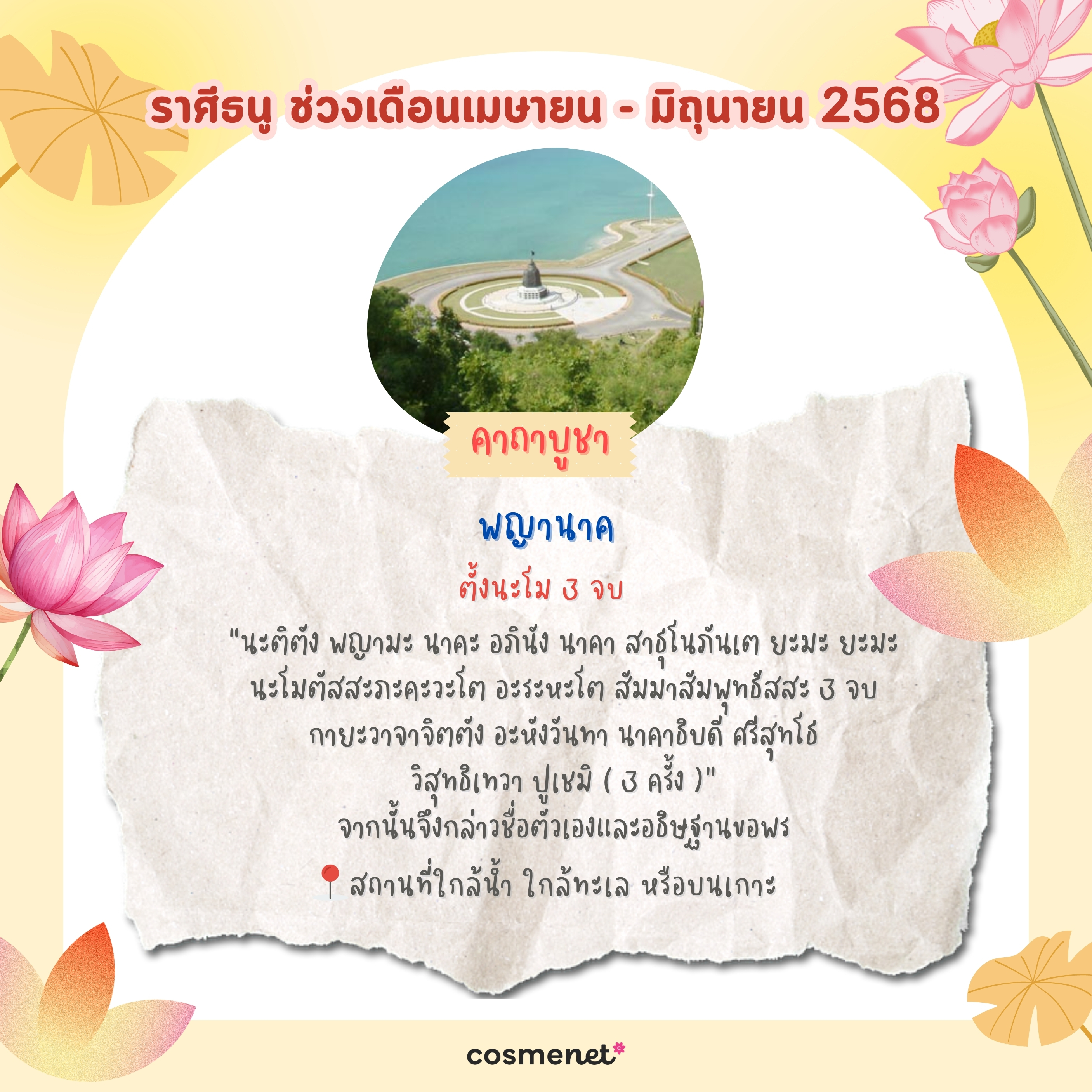 แนะนำสถานที่ไหว้พระ ขอพรสิ่งศักดิ์สิทธิ์ เสริมดวงทั้ง 12 ราศี ช่วงเดือนเมษายน - มิถุนายน 2568