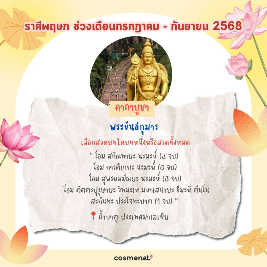 แนะนำสถานที่ไหว้พระ ขอพรสิ่งศักดิ์สิทธิ์ เสริมดวงทั้ง 12 ราศี ช่วงเดือนเมษายน - มิถุนายน 2568
