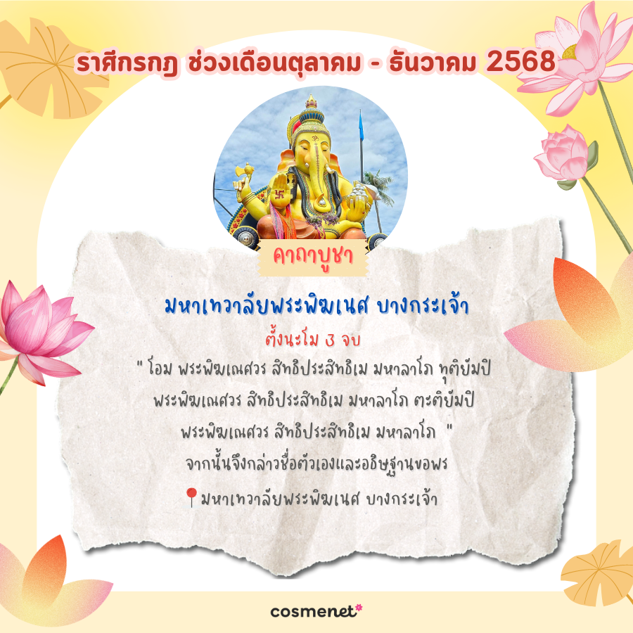 แนะนำสถานที่ไหว้พระ ขอพรสิ่งศักดิ์สิทธิ์ เสริมดวงทั้ง 12 ราศี ช่วงเดือนตุลาคม - ธันวาคม 2568