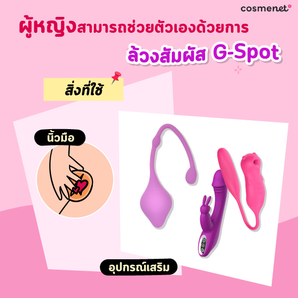 ผู้หญิงช่วยตัวเองด้วยการล้วงสัมผัส G-Spot