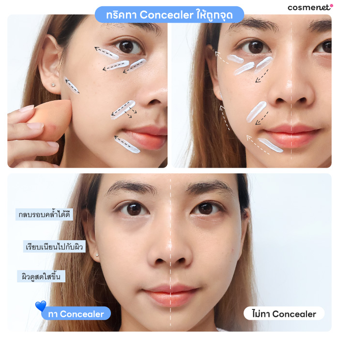 รีวิวคอนซีลเลอร์สีฟ้า CEZANNE