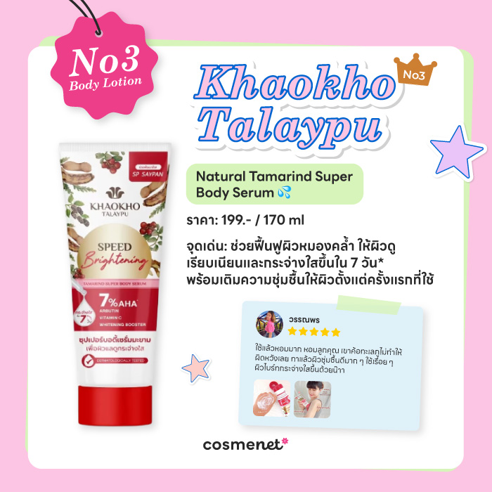 จัดอันดับ 5 โลชั่นบำรุงผิว ยี่ห้อไหนดี ใช้แล้วผิวใส เนียนนุ่มจากรีวิวผู้ใช้จริง