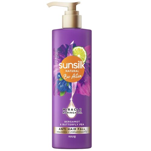 Sunsilk Natural Bio Active Bergamot & Butterfly Pea Anti-Hairfall Shampoo