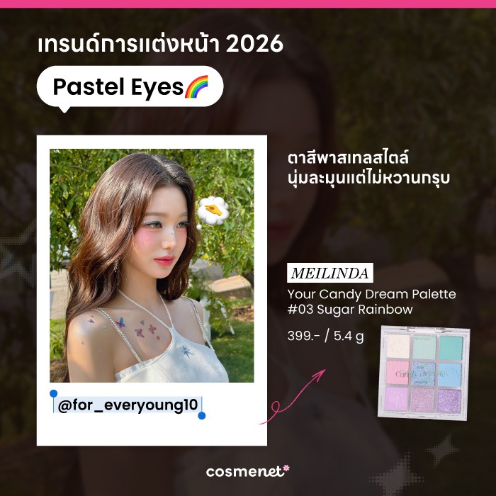 รีวิวพาเลตต์ตาสีพาสเทล MEILINDA