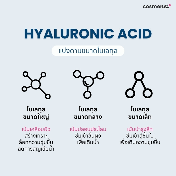 Hyaluronic Acid มีกี่ประเภท ต่างกันยังไง?