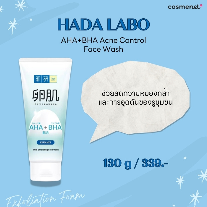 Hada Labo AHA+BHA Acne Control Face Wash