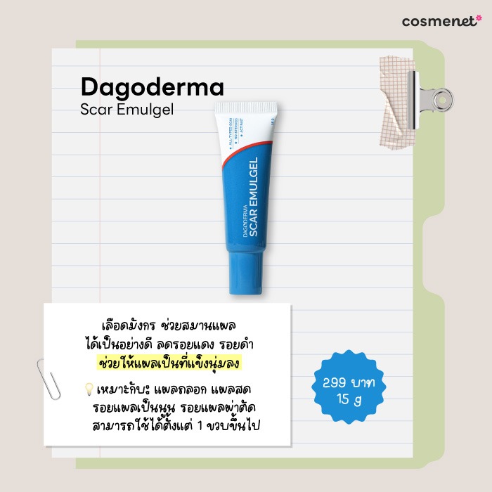 ครีมลดรอยแผลเป็น DAGODERMA Scar Emulgel