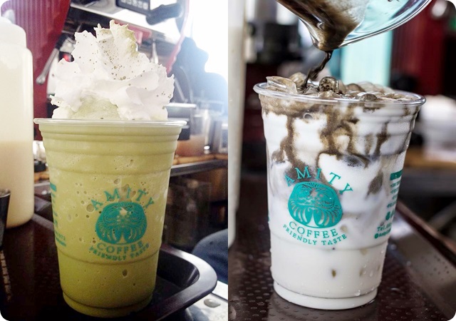 เมนูของร้าน amity coffee