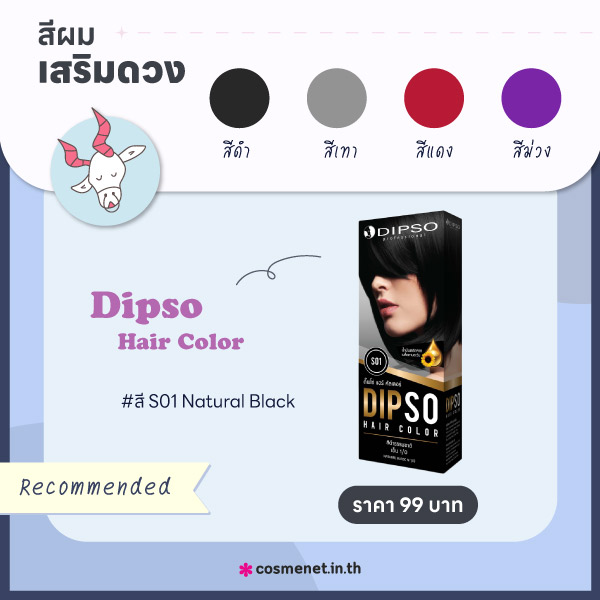 สีผมเสริมดวงราศีพฤษภ 2566