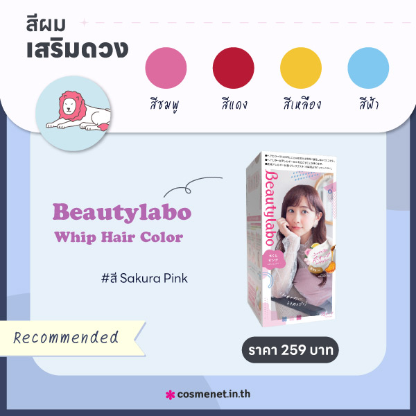 สีผมเสริมดวงราศีสิงห์ 2566