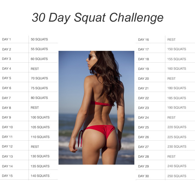 Squats Challeng 30 Days