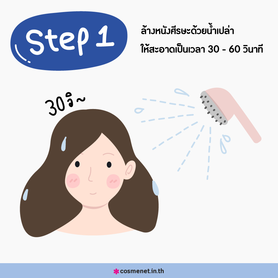 วิธีสระผมแบบญี่ปุ่น ล้างหนังศีรษะให้สะอาด